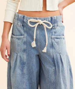 Free People Margo Wide Barrel Jean Bergamot New