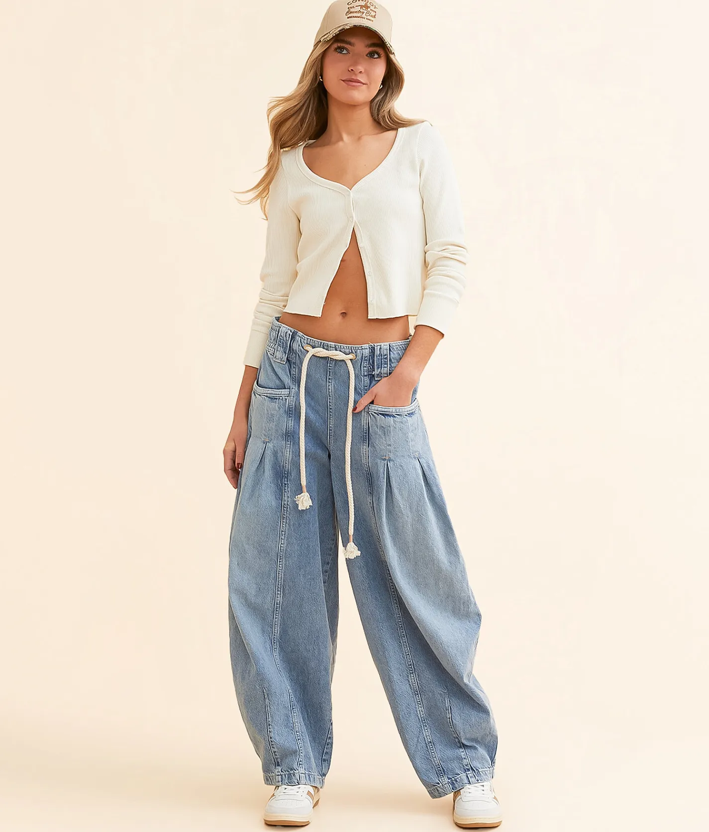 Free People Margo Wide Barrel Jean Bergamot New