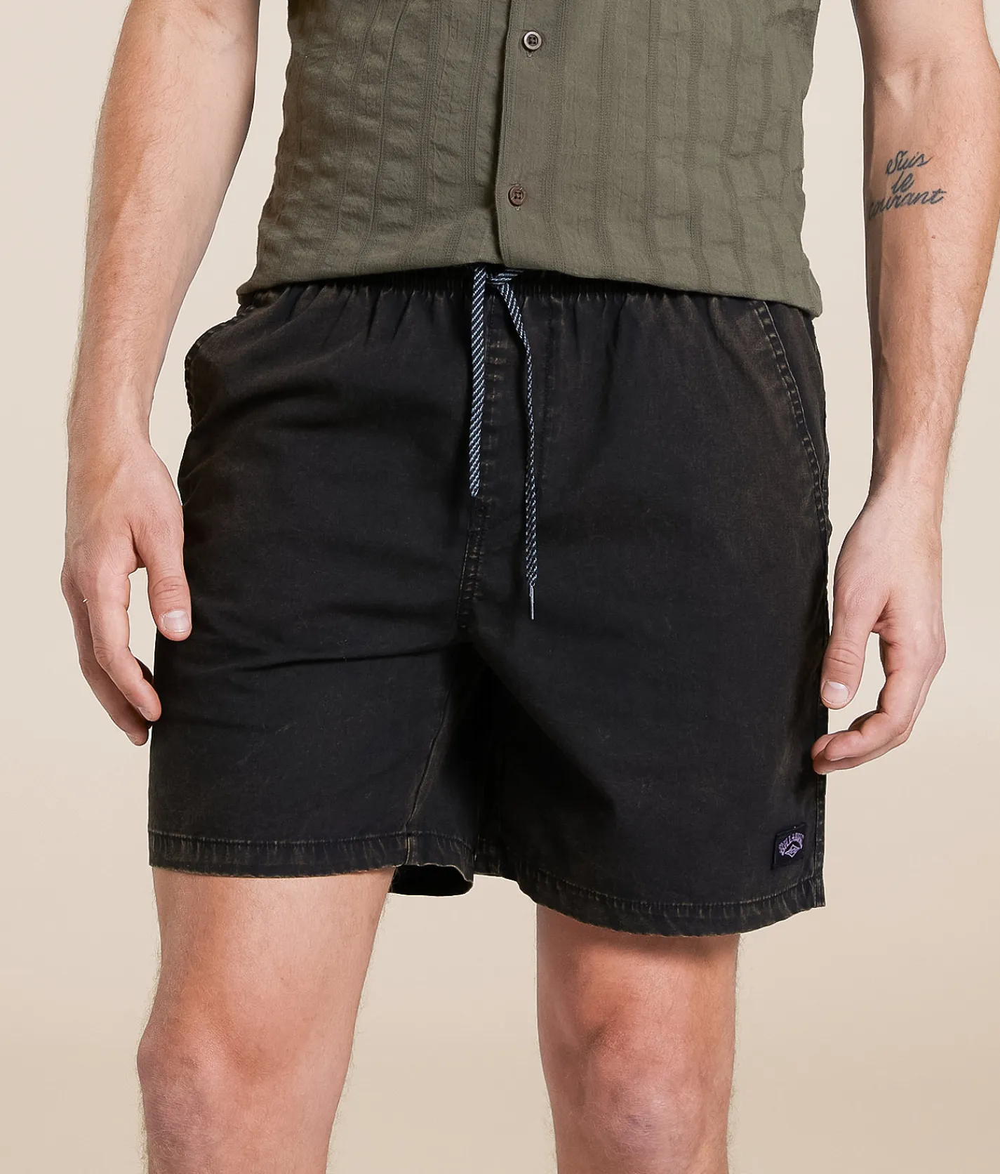 Bottoms|Shorts | Billabong Mario Stretch Short Black
