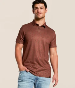 Tops | Gentry County Maris Performance Polo Rust