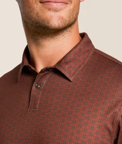Tops | Gentry County Maris Performance Polo Rust