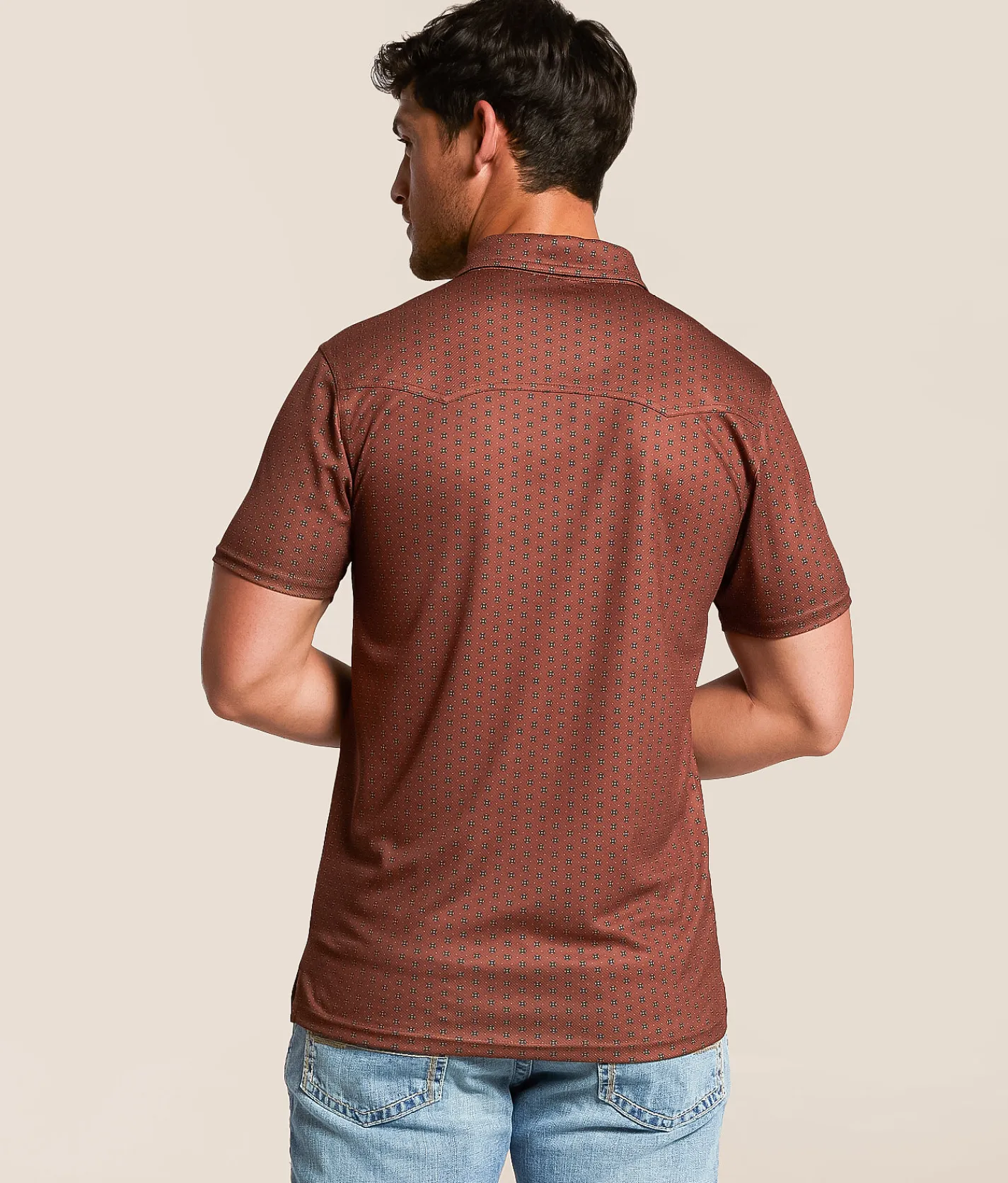 Tops | Gentry County Maris Performance Polo Rust