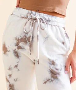 Sinful Maritza Jogger Sweatpant White Grey Crystal Wash Discount