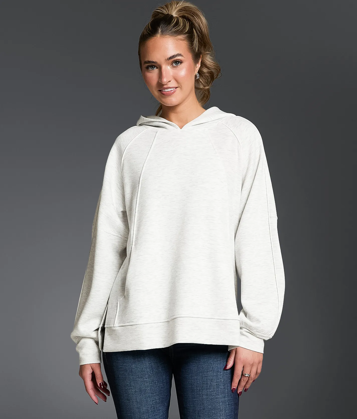 Activewear | Buckle Black Marled Hoodie Heather Grey
