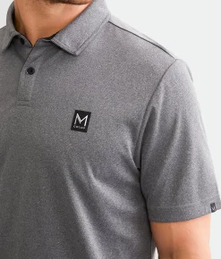 Maven Co-op Marled Performance Polo Grey Clearance