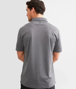 Maven Co-op Marled Performance Polo Grey Clearance