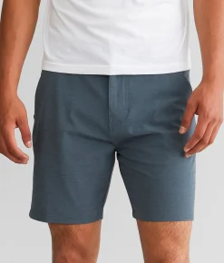 Bottoms|Shorts | Maven Co-op Marled Performance Stretch Short Slate Blue