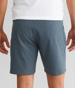 Bottoms|Shorts | Maven Co-op Marled Performance Stretch Short Slate Blue