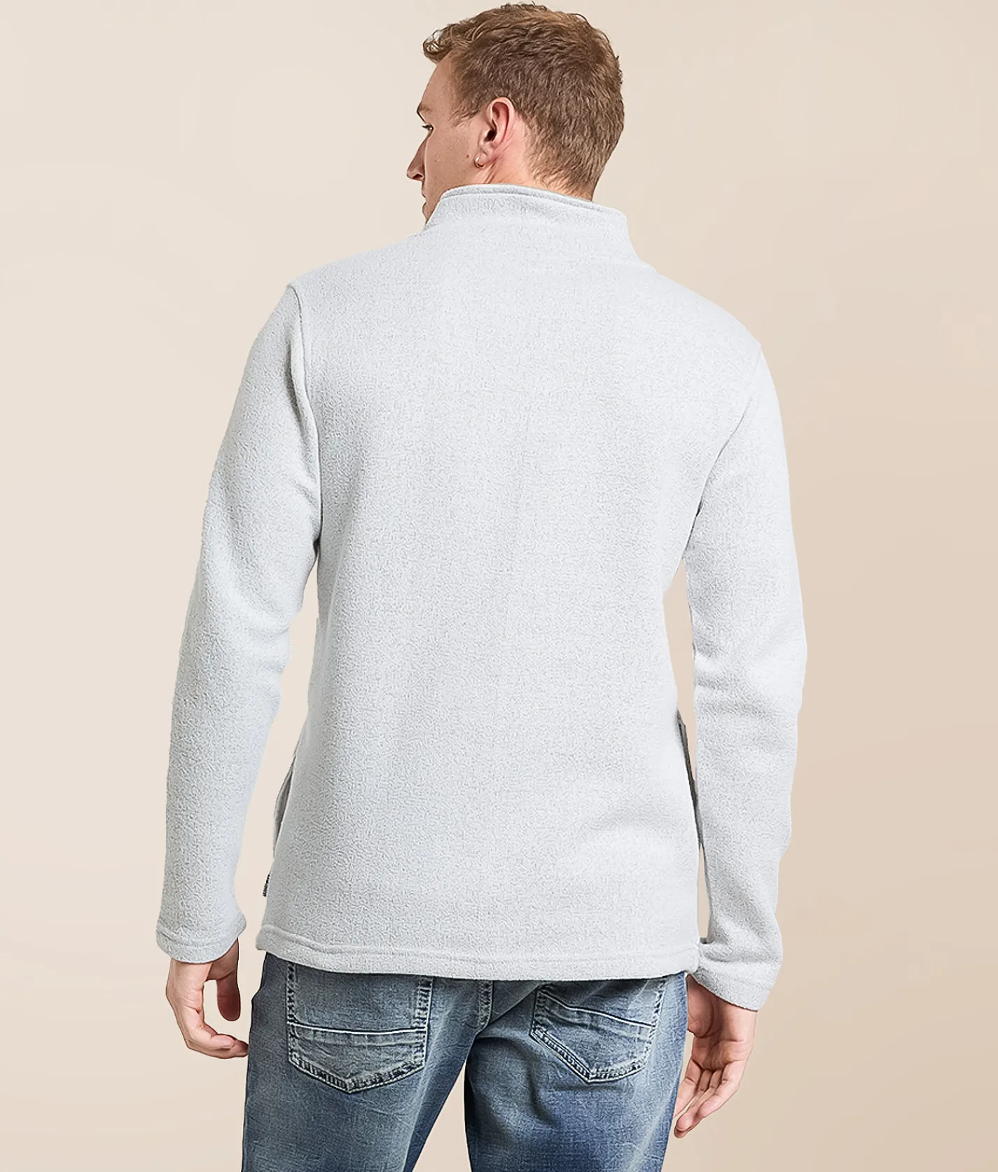 Departwest Marled Quarter Zip Pullover Vetiver Discount