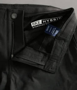 BKE Marled Standard Hybrid Short Black Outlet