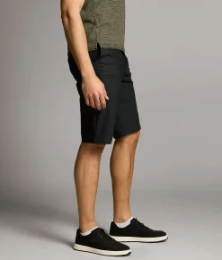 BKE Marled Standard Hybrid Short Black Outlet