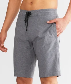 Bottoms|Swimwear | Departwest Marled Stretch Boardshort Black