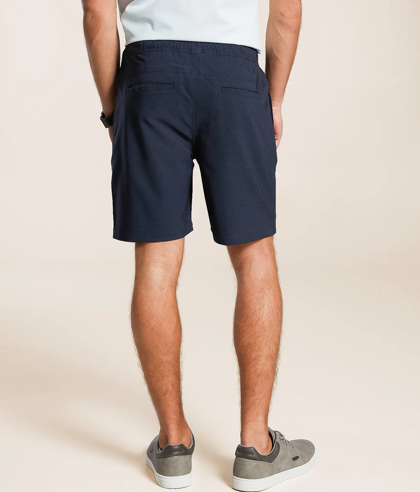 Departwest Marled Stretch Short Navy Outlet