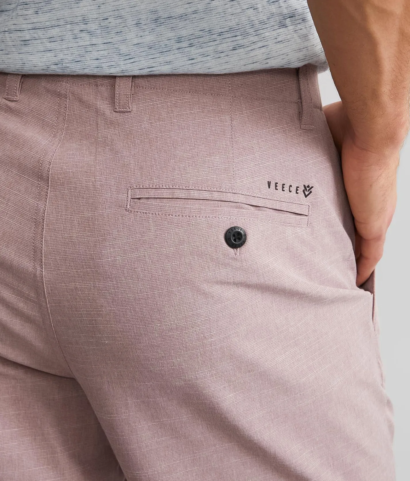 Veece Marled Stretch Walkshort Wine Sale