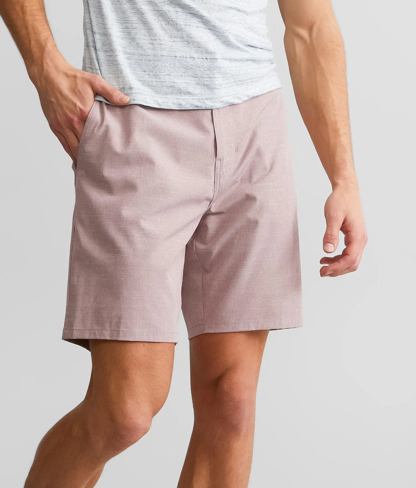 Veece Marled Stretch Walkshort Wine Sale