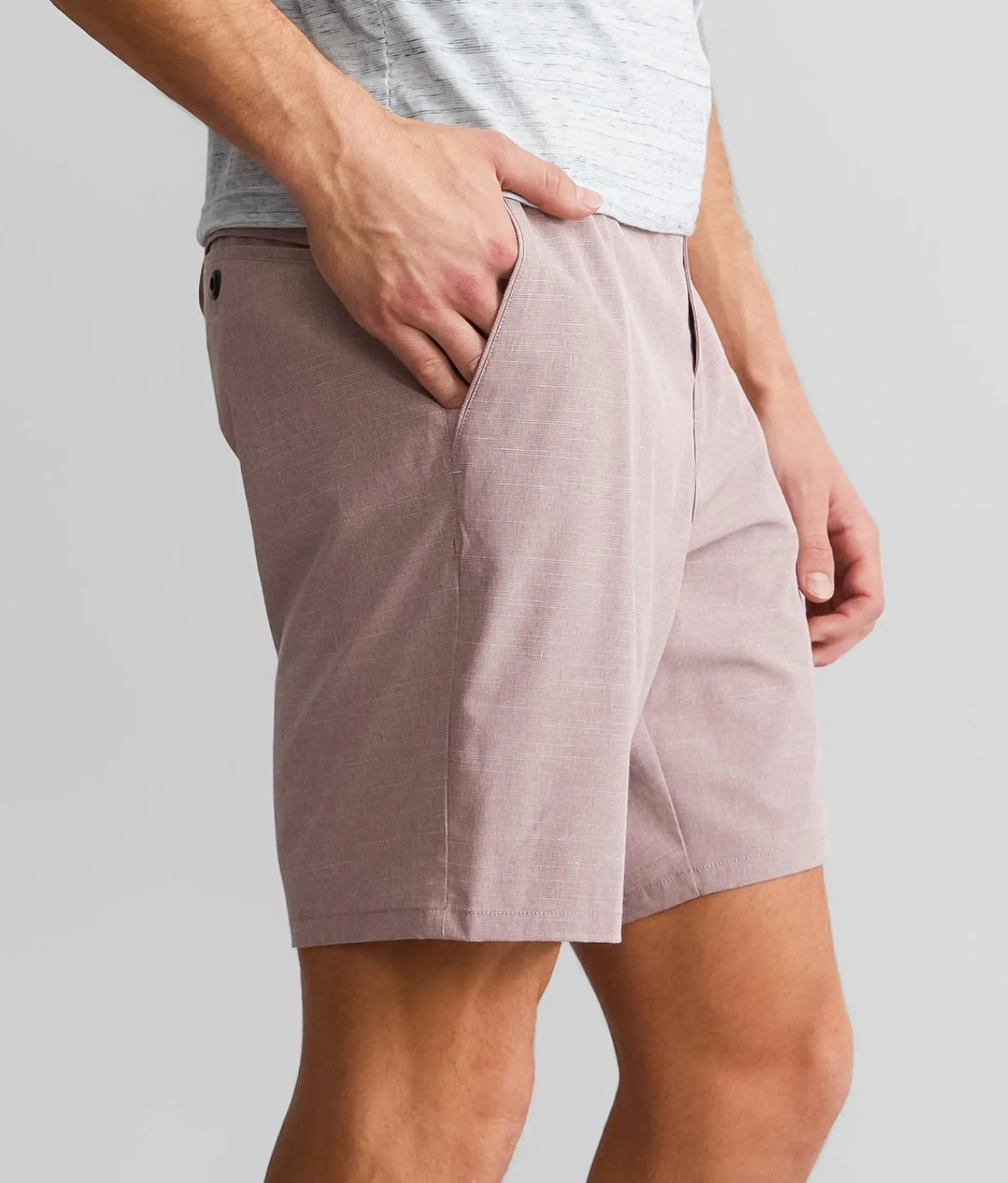 Veece Marled Stretch Walkshort Wine Sale