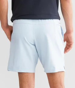 Veece Marled Stretch Walkshort Light Blue Clearance