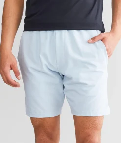 Veece Marled Stretch Walkshort Light Blue Clearance
