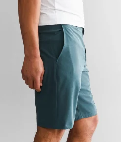 Bottoms|Shorts | Veece Marled Stretch Walkshort Deep Teal