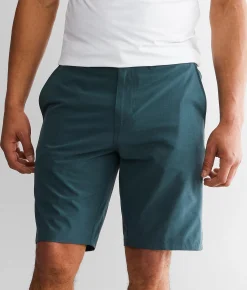 Bottoms|Shorts | Veece Marled Stretch Walkshort Deep Teal