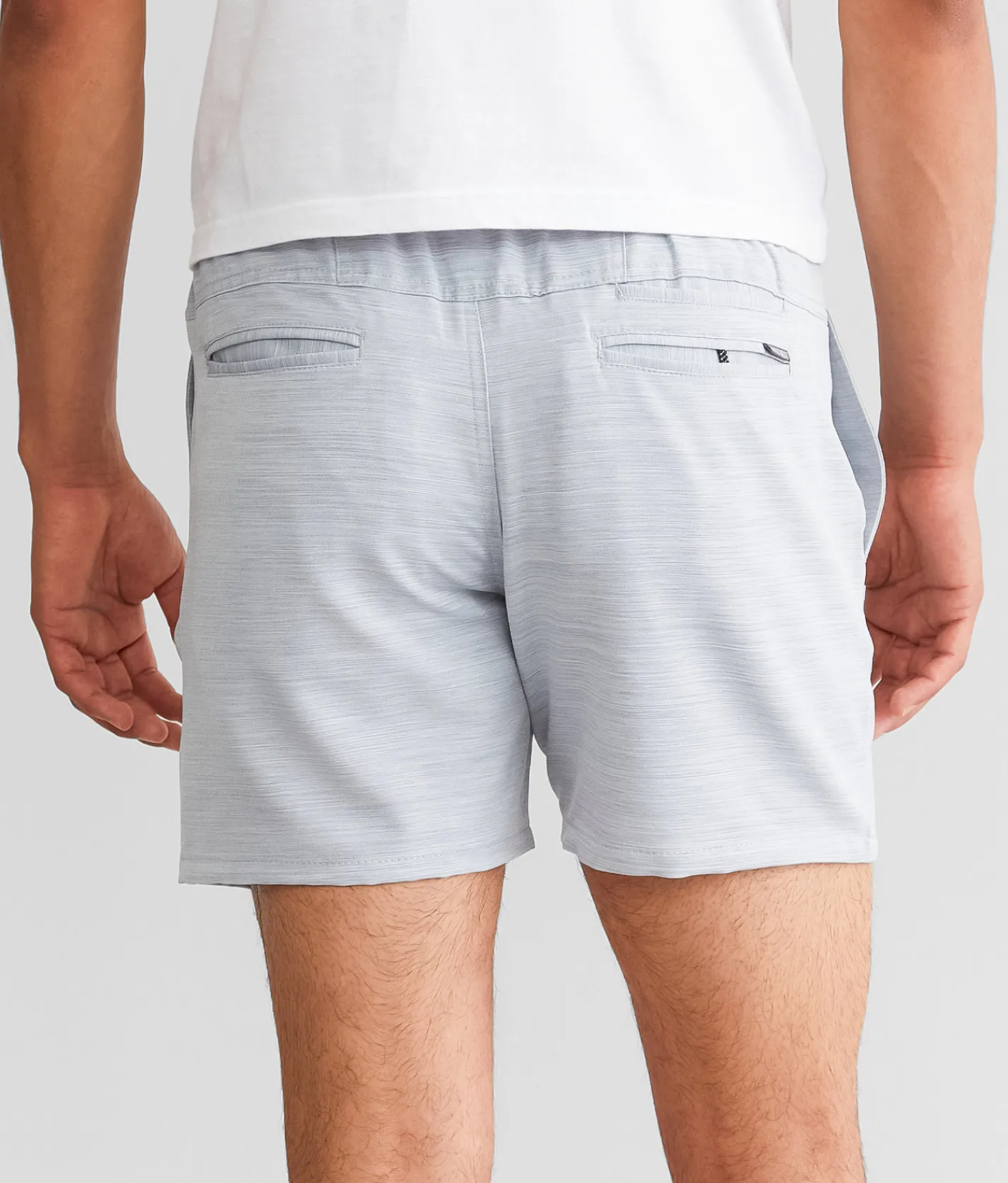 Departwest Marled Stretch Walkshort Light Grey Clearance