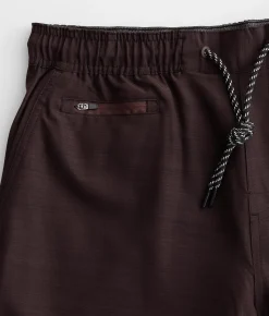 Departwest Marled Stretch Walkshort Black Fudge Clearance