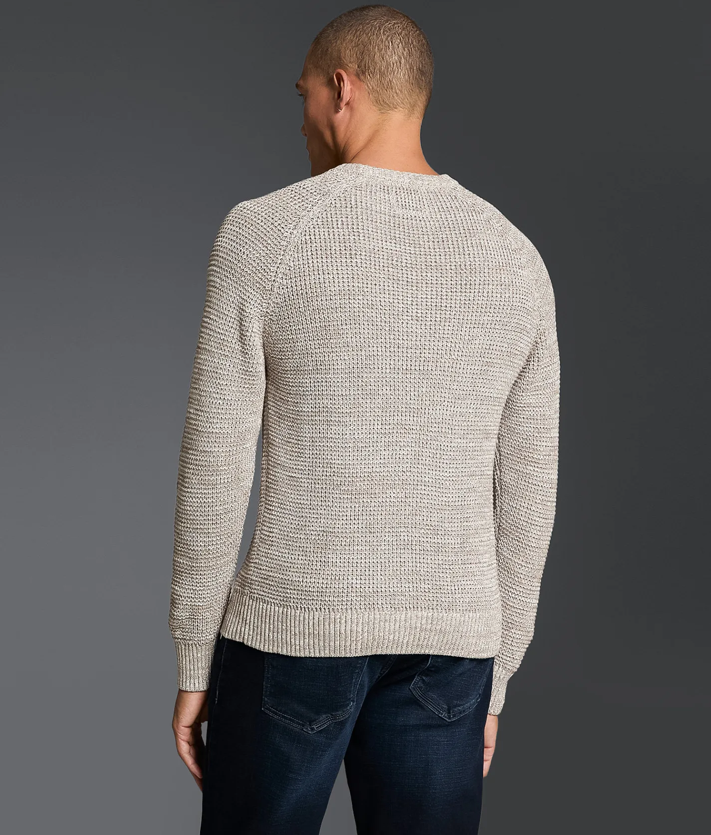 Outpost Makers Marled Sweater Grey Combo Outlet
