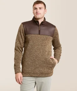 Tops | Gentry County Marled Sweater Knit Pullover Brown