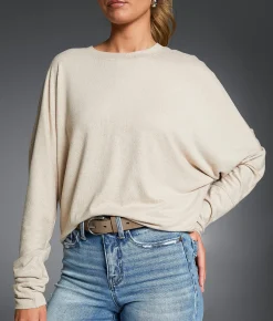 Buckle Black Marled Top Vetiver
