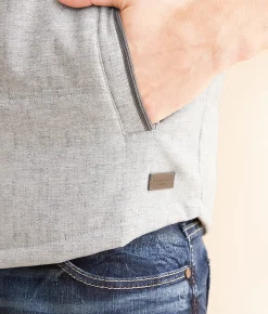 Coats & Jackets | Outpost Makers Marled Woven Vest Grey