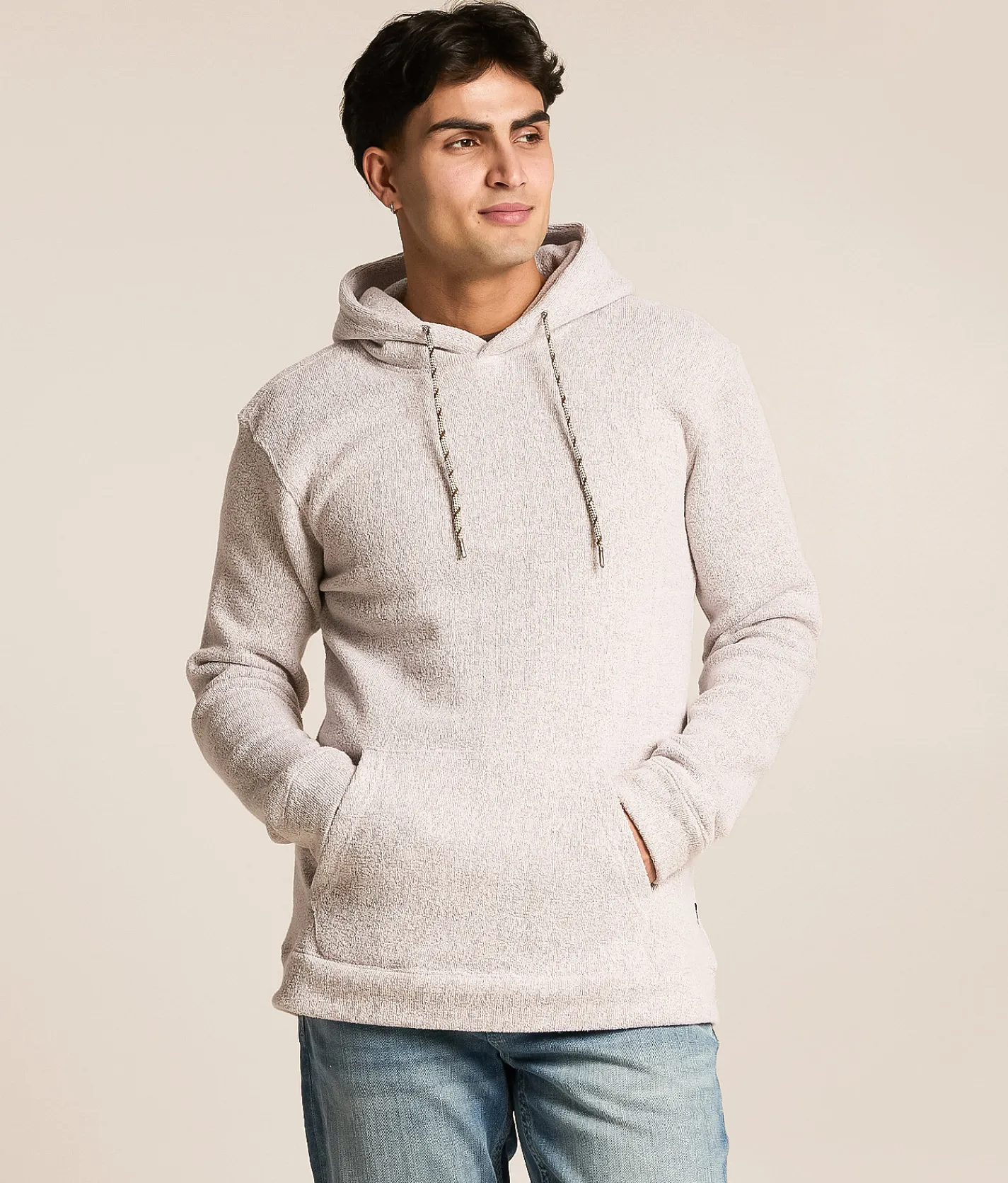 Departwest Marl Hooded Sweatshirt Teak Online