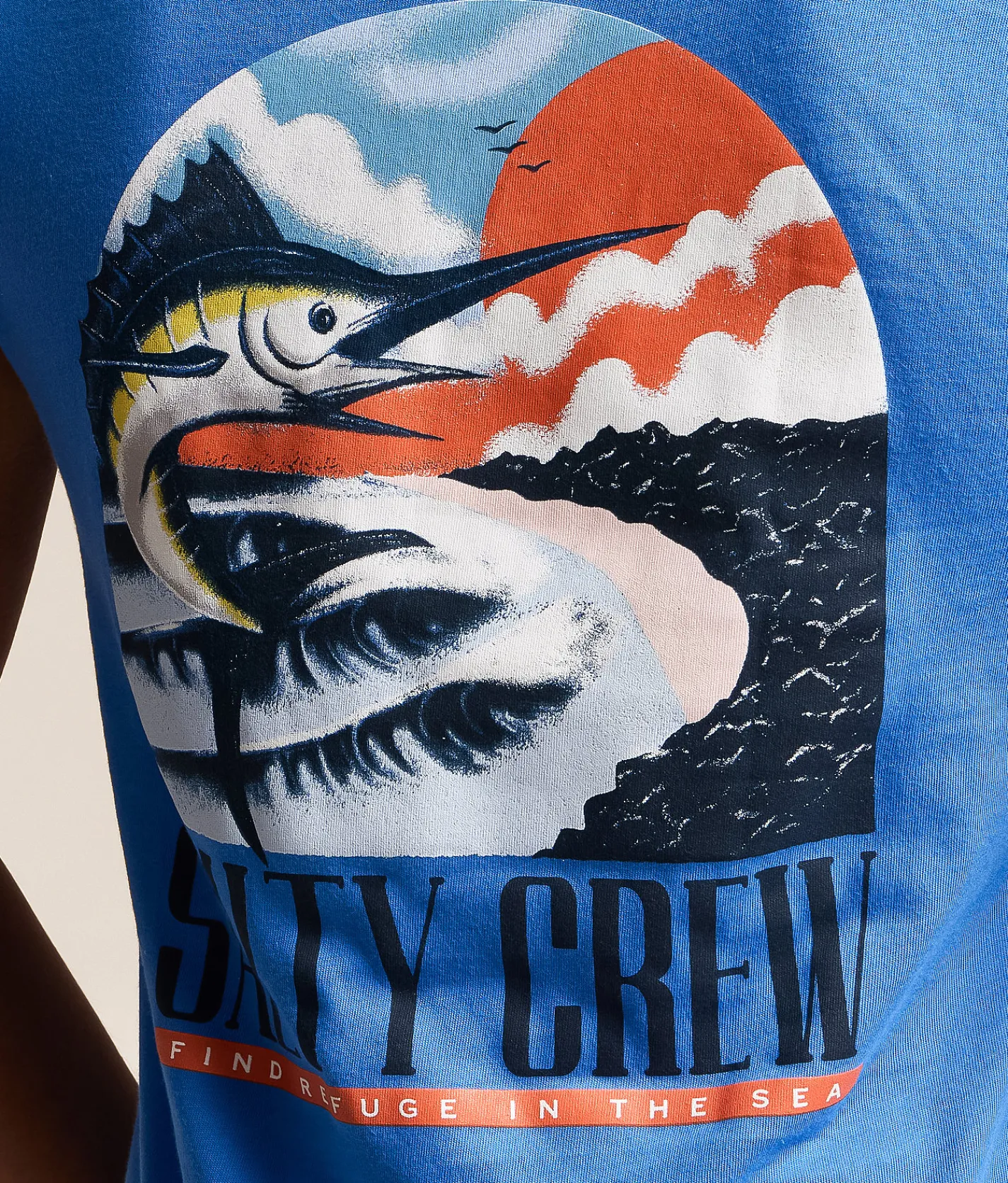 Tops | Salty Crew Marlin Paradise T-Shirt Bold Blue
