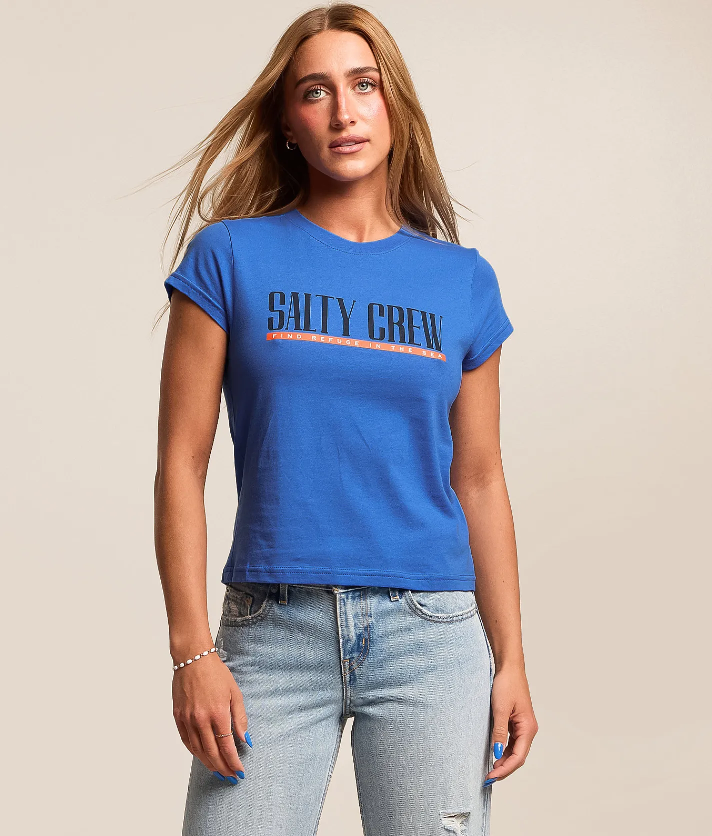 Tops | Salty Crew Marlin Paradise T-Shirt Bold Blue