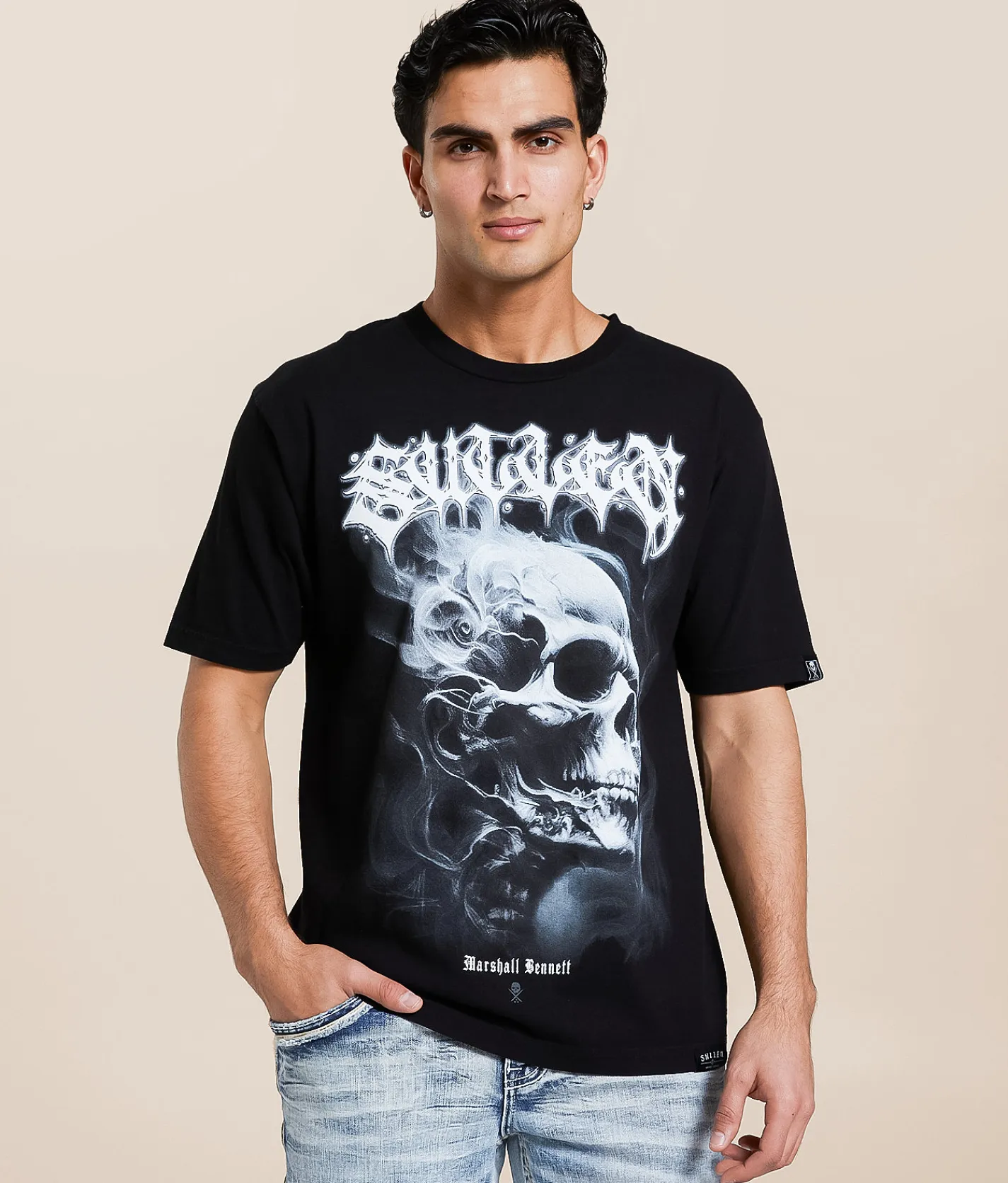 Graphic T-Shirts | Sullen Marshall Bennett T-Shirt Jet Black