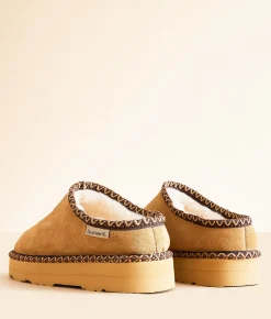 Shoes | Bearpaw Martis Deco II Leather Slipper Iced Coffee