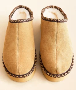 Shoes | Bearpaw Martis Deco II Leather Slipper Iced Coffee