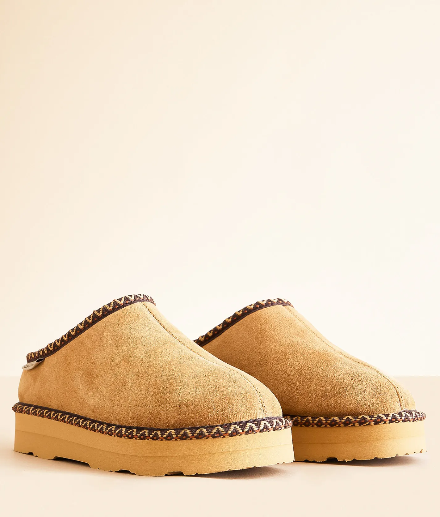 Shoes | Bearpaw Martis Deco II Leather Slipper Iced Coffee