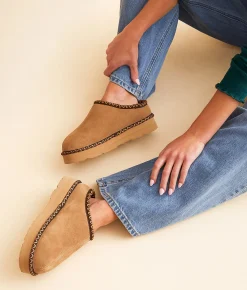 Shoes | Bearpaw Martis Deco II Leather Slipper Iced Coffee