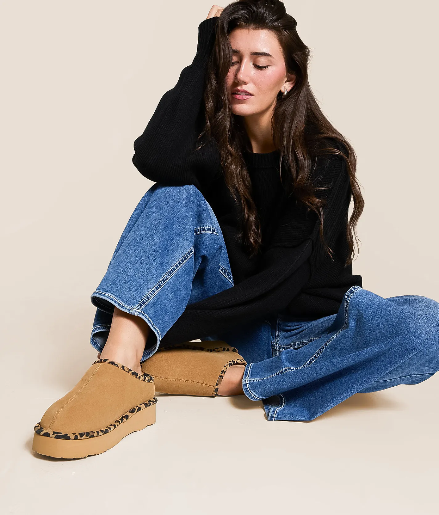 Shoes | Bearpaw Martis Leather Slipper Birch Leopard