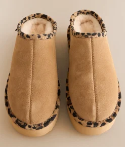 Shoes | Bearpaw Martis Leather Slipper Birch Leopard
