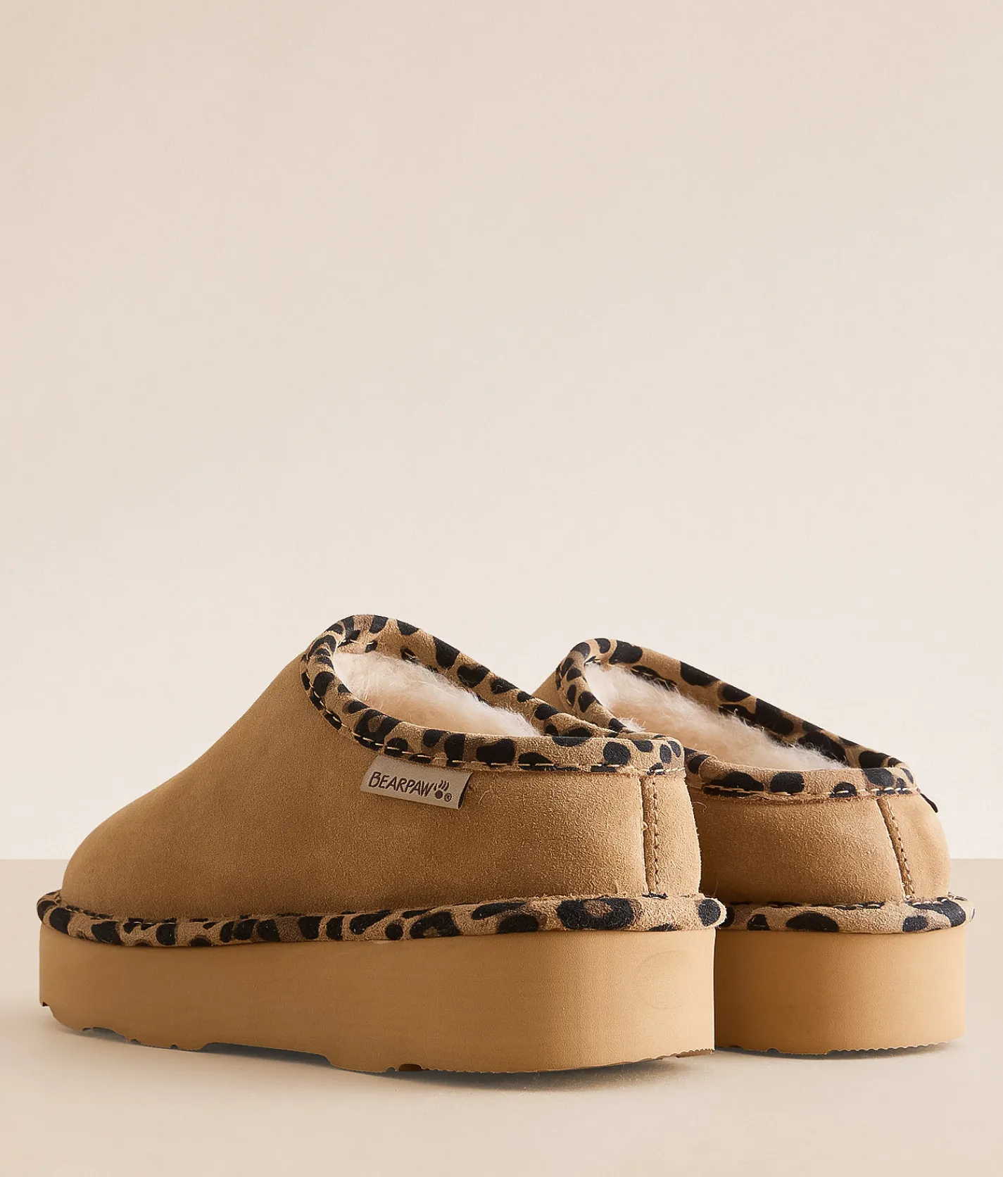 Shoes | Bearpaw Martis Leather Slipper Birch Leopard