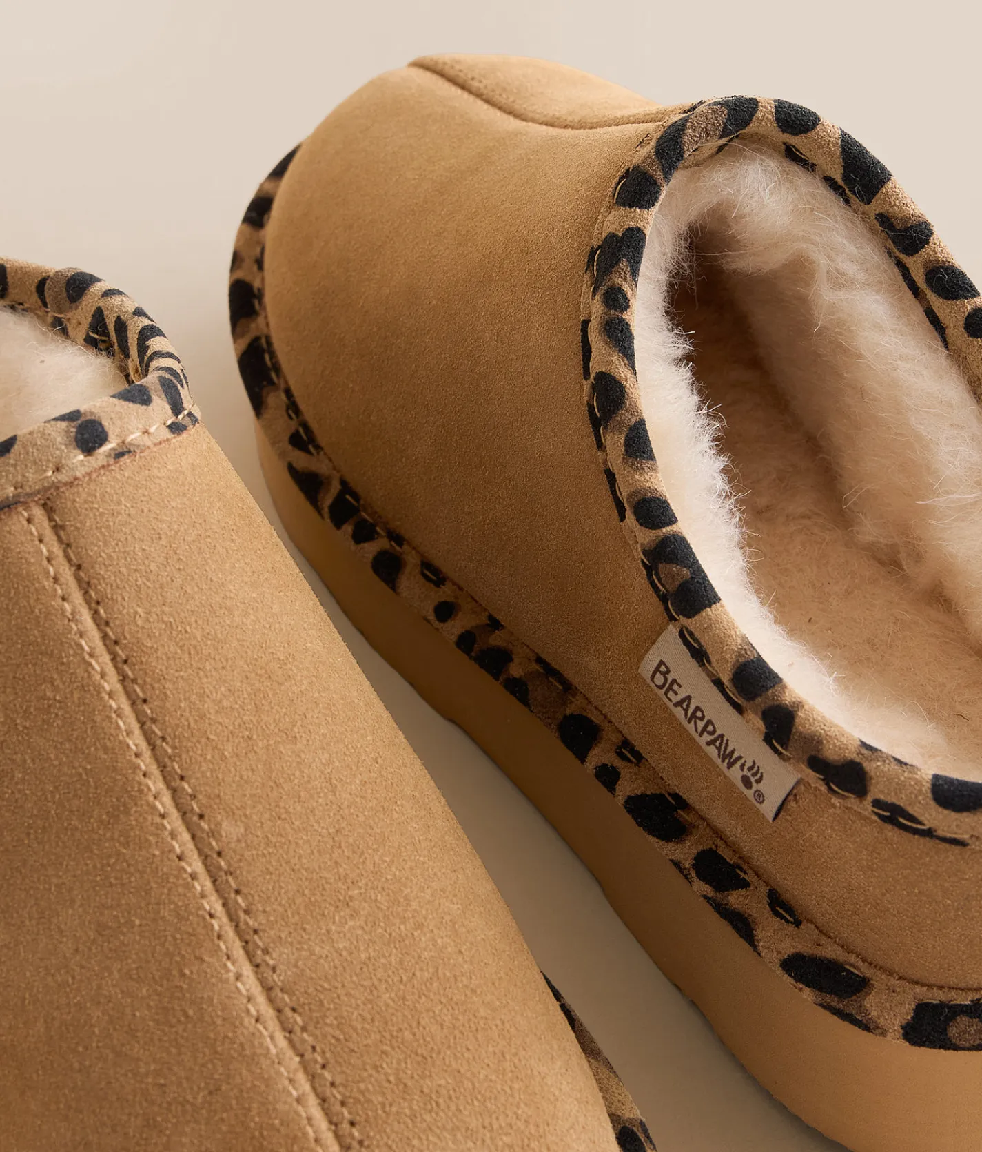 Shoes | Bearpaw Martis Leather Slipper Birch Leopard