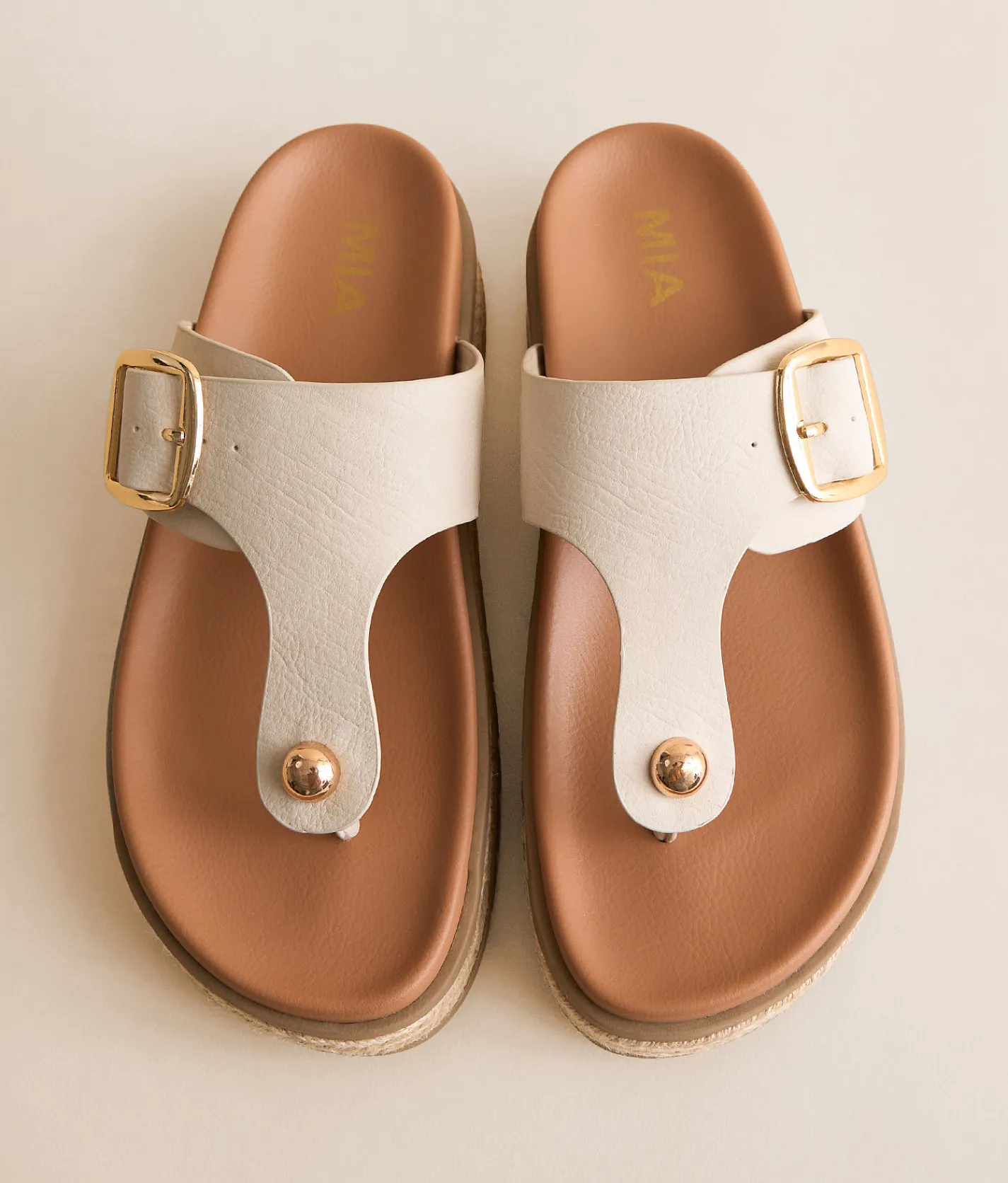 Shoes | Mia Marylynne Raffia Sandal Ecru