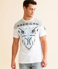 Graphic T-Shirts | American Fighter Marysville T-Shirt White Heather Grey