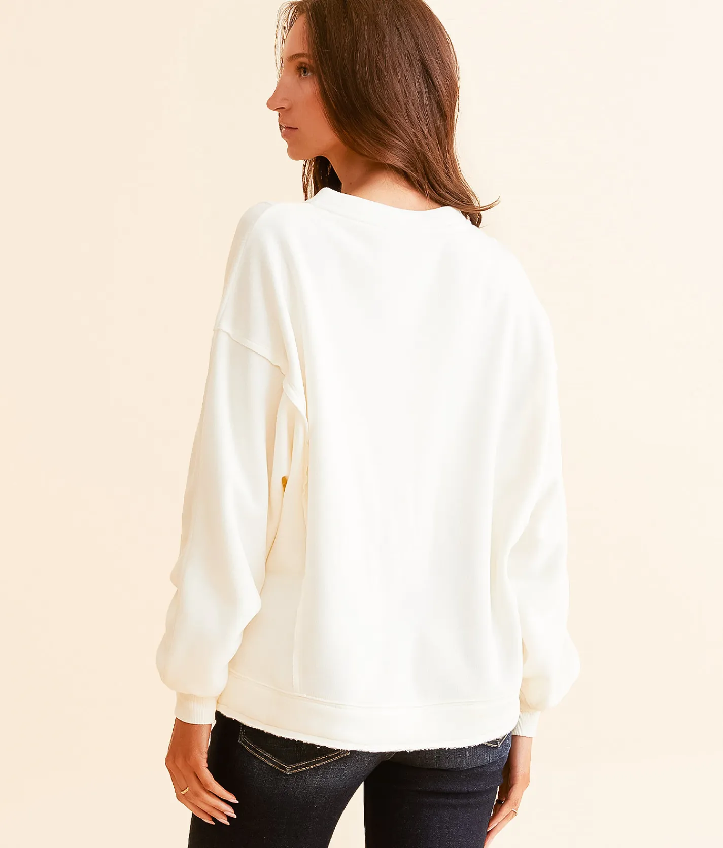 White Crow Masie Pullover Sea Salt Hot