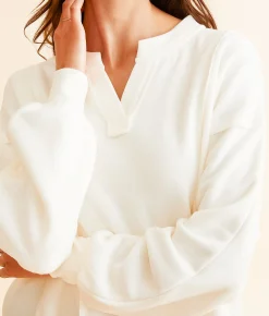 White Crow Masie Pullover Sea Salt Hot