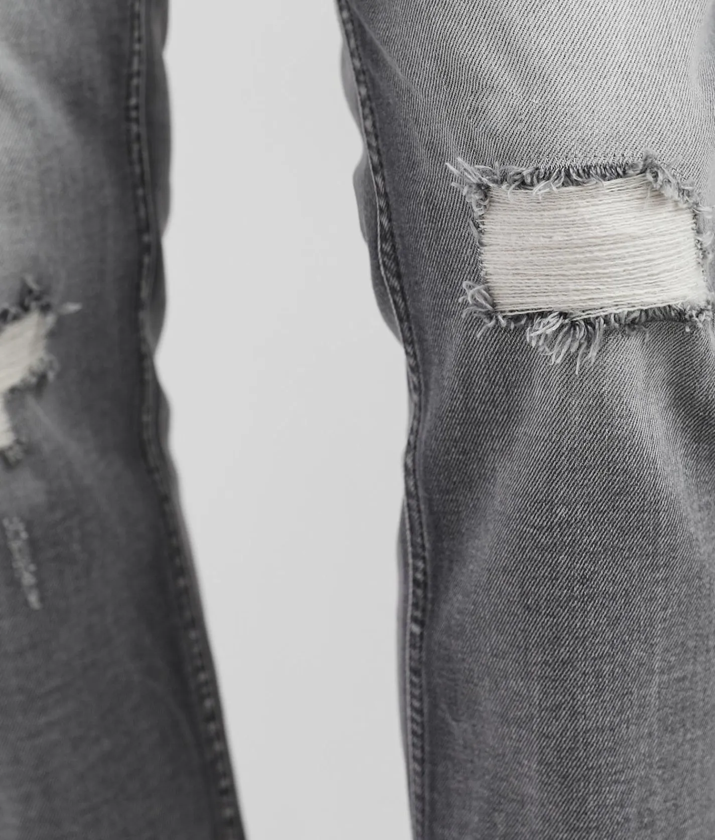 BKE Mason Taper Stretch Jean Washed Grey Clearance
