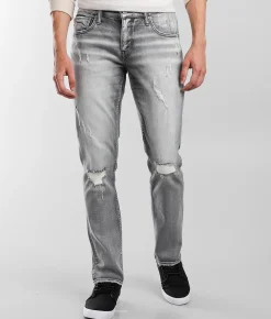 BKE Mason Taper Stretch Jean Washed Grey Clearance