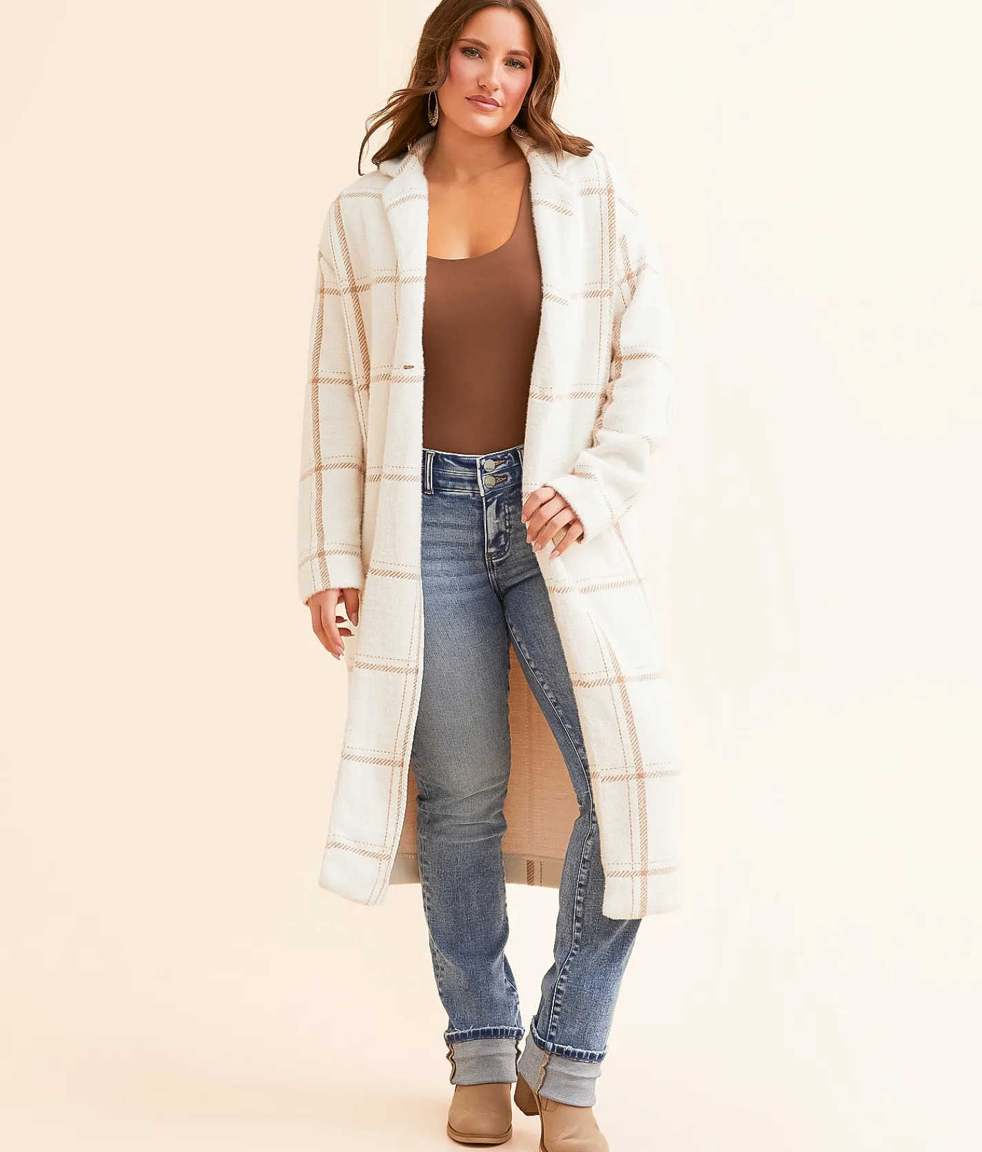 Tops|Coats & Jackets | Z Supply Mason Windowpane Jacket Sea Salt