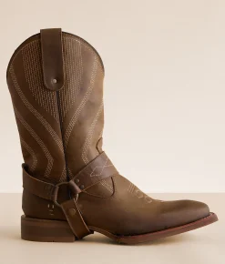 Roan by Bed Stu Matchless Leather Cowboy Boot Tan Crazy Horse Outlet